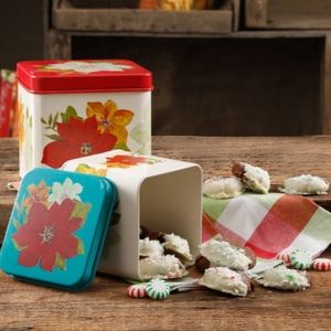 The Pioneer Woman Poinsettia 2-Piece Square Cookie Set